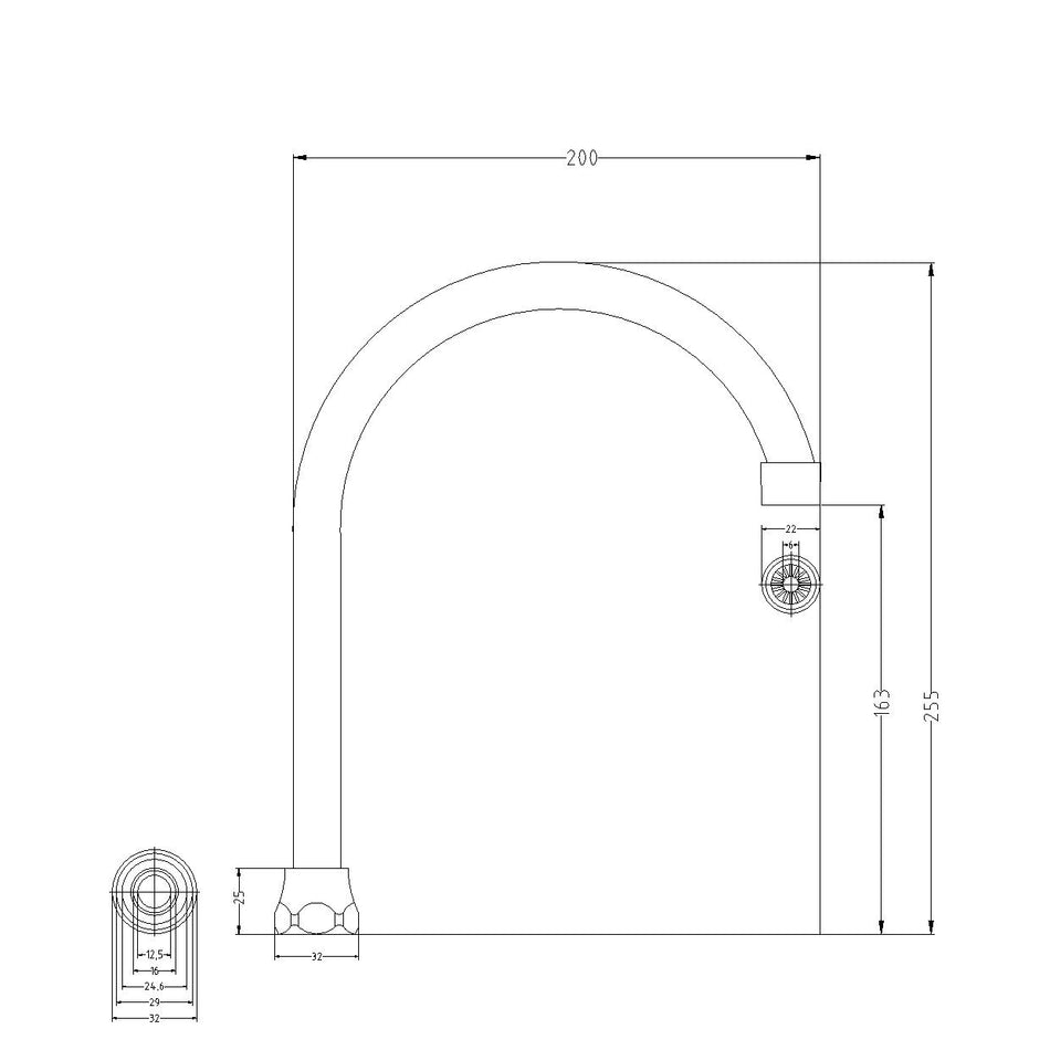 Canna Lavello Universale Acquastilla - Ottone Cromato, Diametro 18mm - Foto 4